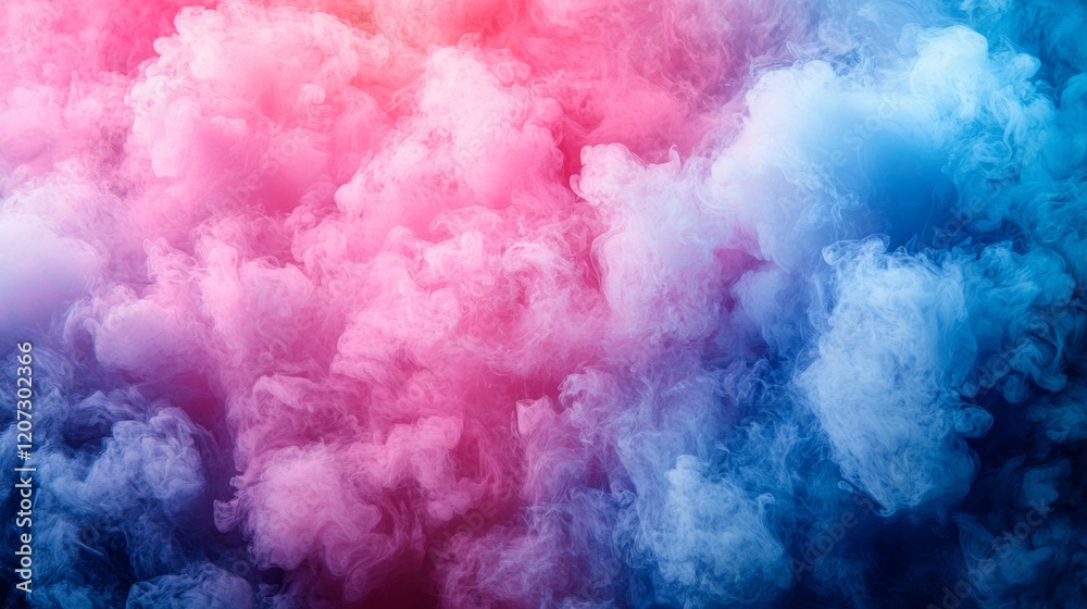 Fototapeta premium Pink and Blue Cotton Candy Clouds