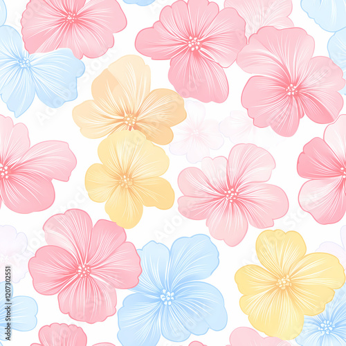 A seamless pattern designed in an Eastern style, Seamless design allows for a perfectly continuous pattern with no visible seams.