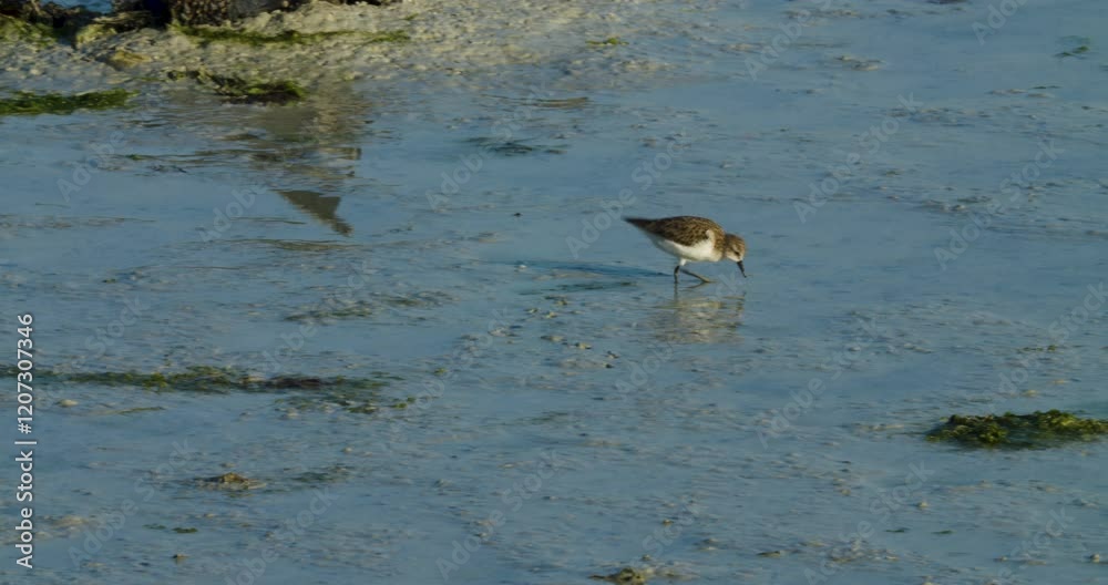 Migrating shore bird wintering in Sitra Migrating shore bird wintering in Sitra