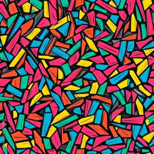 Abstract Colorful Geometric Pattern Design