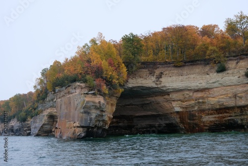 Pictured Rocks National Lakeshore in Autumn photo