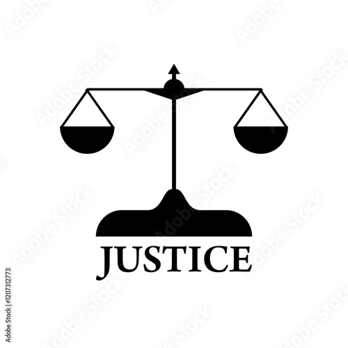 logo or symbol of the scales of justice.eps