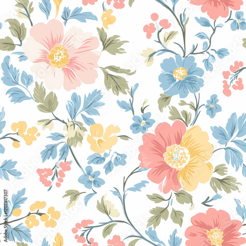A seamless pattern designed in an Eastern style, Seamless design allows for a perfectly continuous pattern with no visible seams.