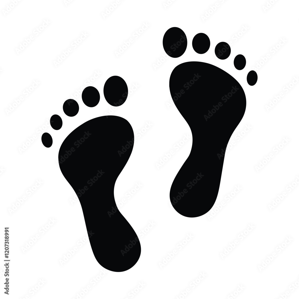human footprint vector icon. bare footprint vector icon. footprint symbol for social media, mobile app, ui, website. vector illustration on transparent background human footprint vector icon. bare footprint vector icon. footprint symbol for social media, mobile app, ui, website. vector illustration on transparent background