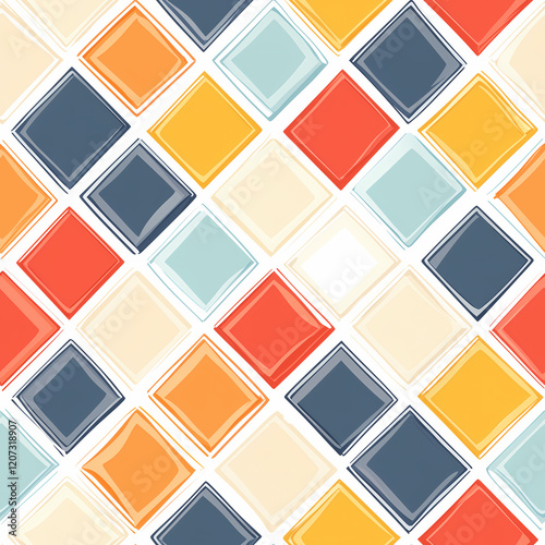 A seamless pattern designed in an Eastern style, Seamless design allows for a perfectly continuous pattern with no visible seams.