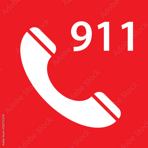 Emergency contact sign. Emergency call icon. SOS emergency call. 911 calling. Hotline concept. First aid icon