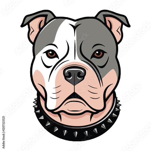 Cartoon Dog with Big Eyes and a Cute Smile