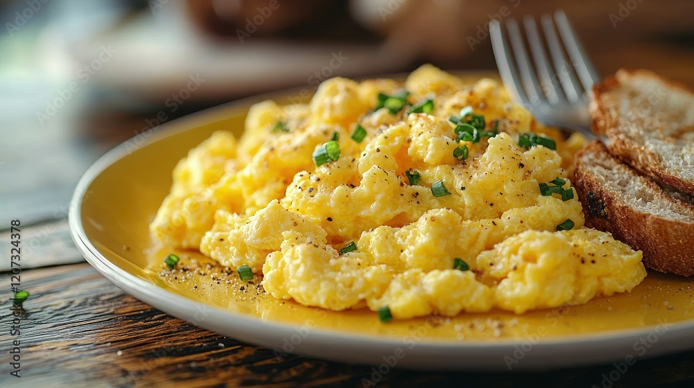 Scrumptious Scrambled Eggs with Toasted Bread Scrumptious Scrambled Eggs with Toasted Bread