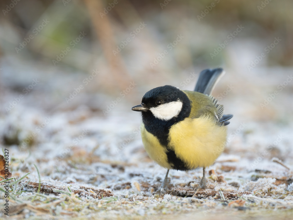 Fototapeta premium Kohlmeise (Parus major)