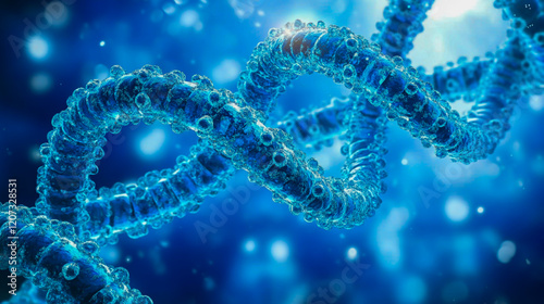 Genetic medicine and biotechnology work together, revolutionizing healthcare with targeted, personalized treatments photo