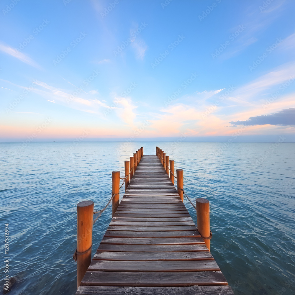 Obraz premium pier in the sea