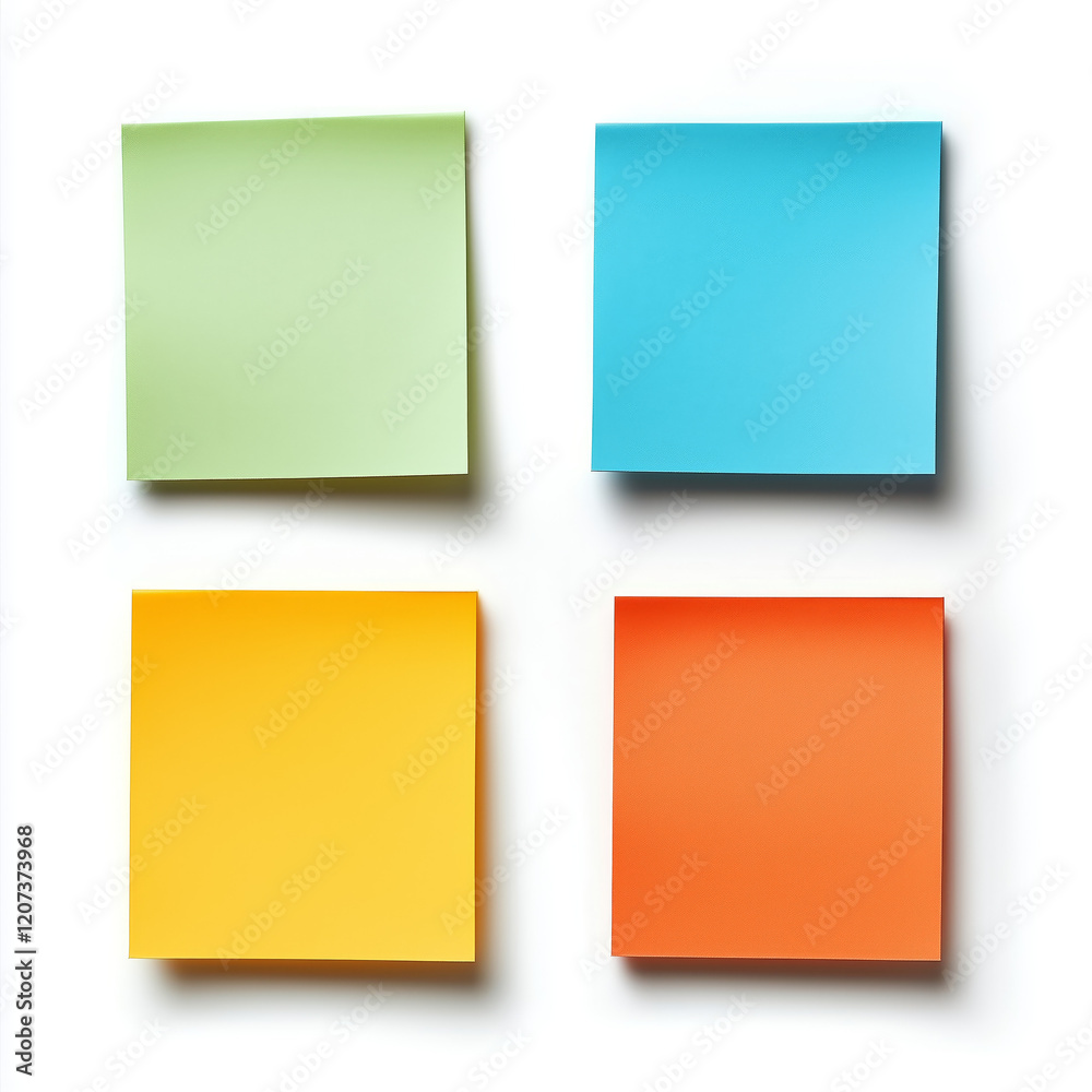 post-it notes on a white background post-it notes on a white background