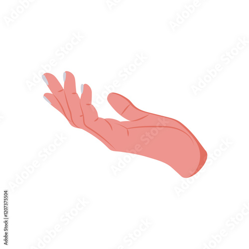Palm Up Hand Gesture Icon, Vector illustration