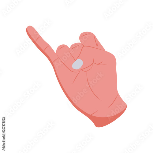 Promise Hand Gesture Icon, Vector illustration