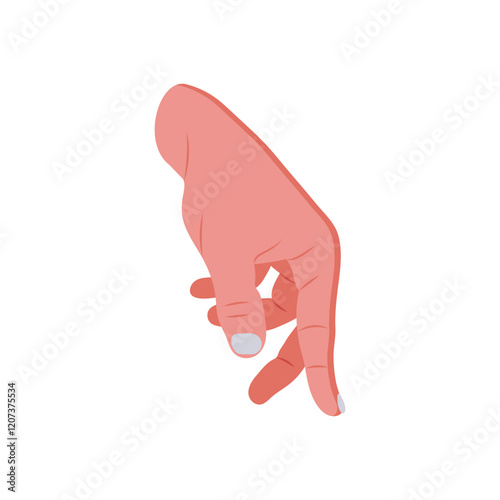 Walking Hand Gesture Icon, Vector illustration