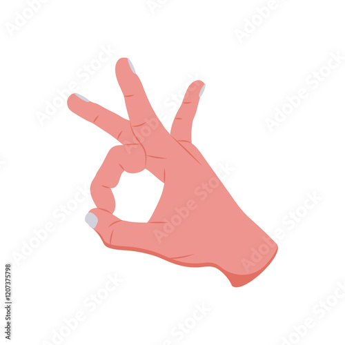 Flicking Hand Gesture Icon, Vector illustration