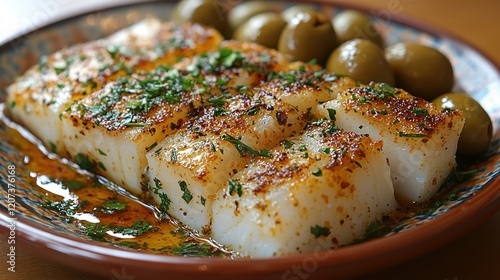 Delicious Pan-Seared Cod with Olives