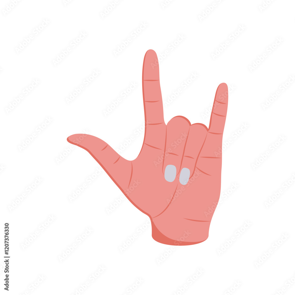 Love You Hand Gesture Icon, Vector illustration Love You Hand Gesture Icon, Vector illustration