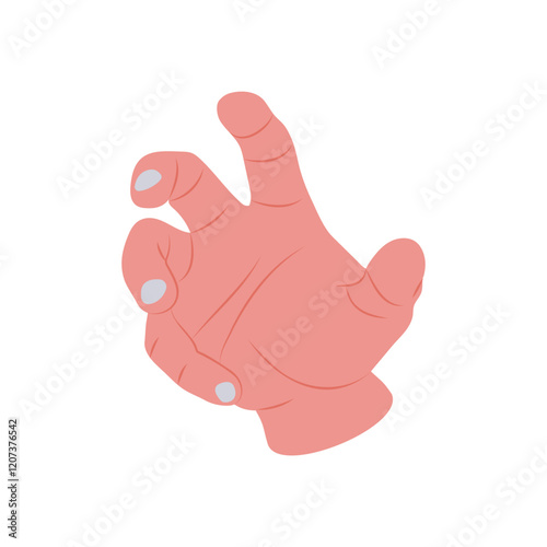 Grabbing Hand Gesture Icon, Vector illustration