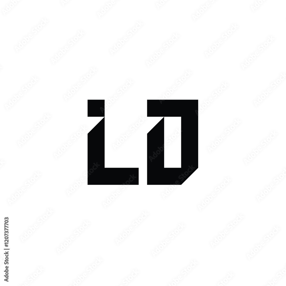 LD monogram logo design letter text name symbol monochrome logotype alphabet character simple logo LD monogram logo design letter text name symbol monochrome logotype alphabet character simple logo