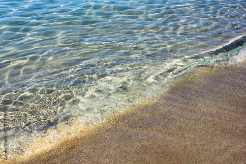Beautiful seashore close up view.