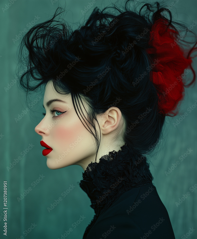 Fototapeta premium A portrait of a beautiful woman