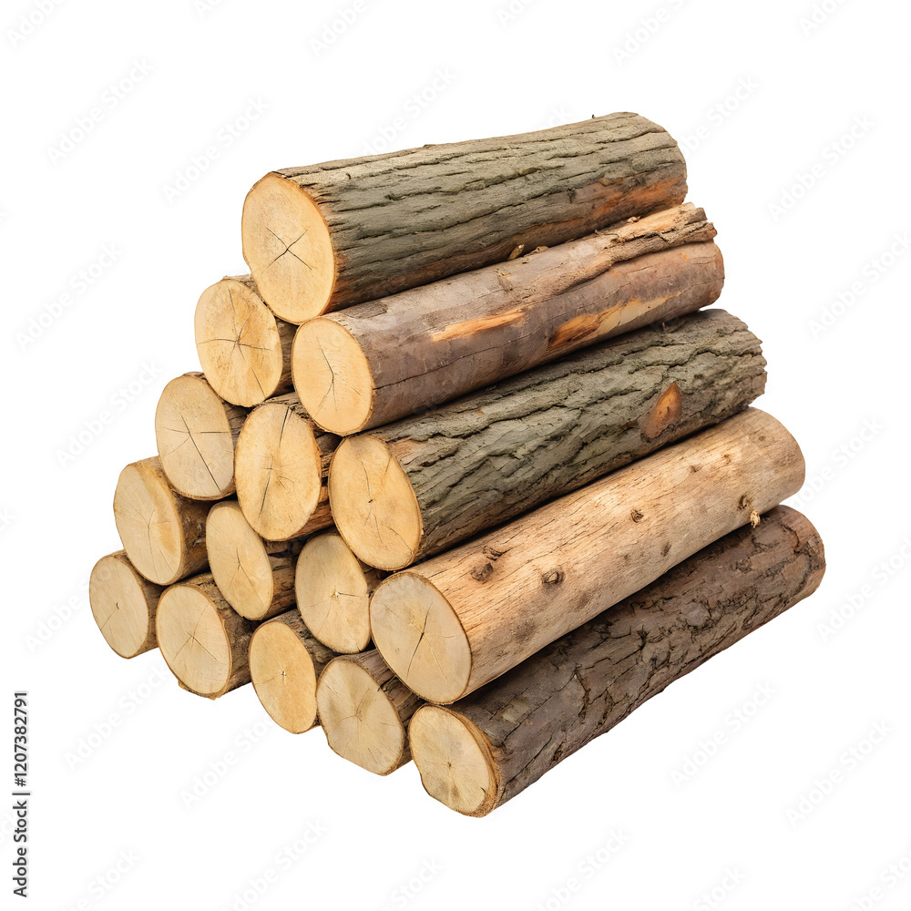 Pile of Stacked Round Logs in a Triangular Shape - Rustic and Organized Firewood Display. PNG file for mock-up. Pile of Stacked Round Logs in a Triangular Shape - Rustic and Organized Firewood Display. PNG file for mock-up.