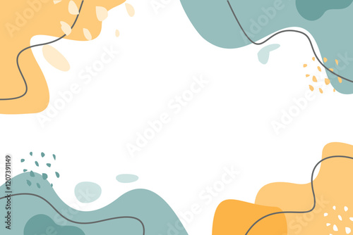 Abstract background Hand drawing various shapes and doodle objects EPS.10