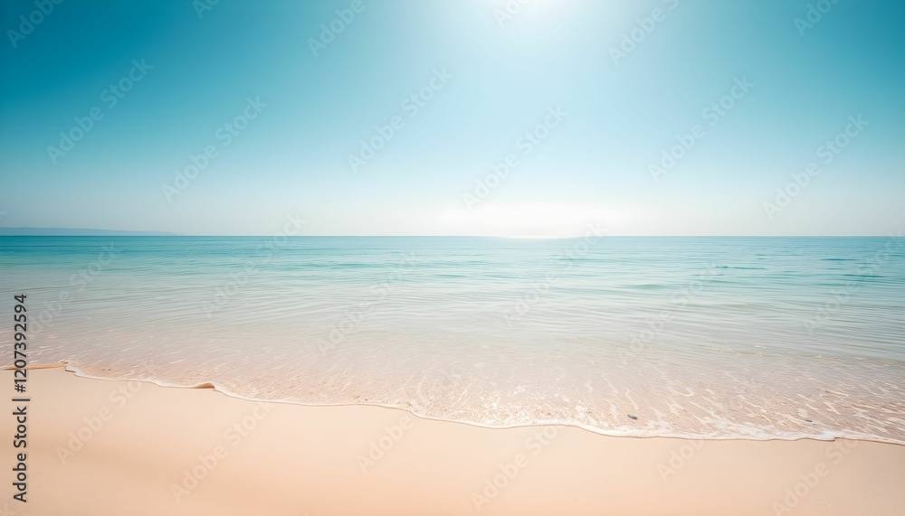 Tranquil Beach Scene: Serenity and Calmness of a Tropical Shore Tranquil Beach Scene: Serenity and Calmness of a Tropical Shore