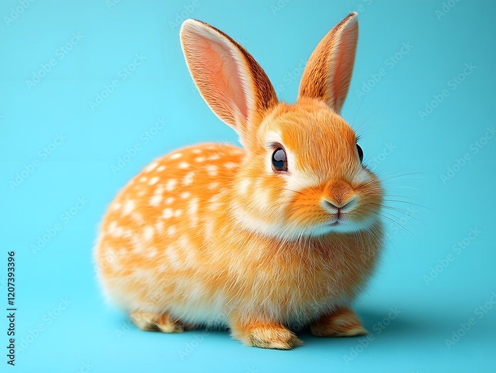 Obraz premium Cute Easter bunny. Easter Celebration Concept