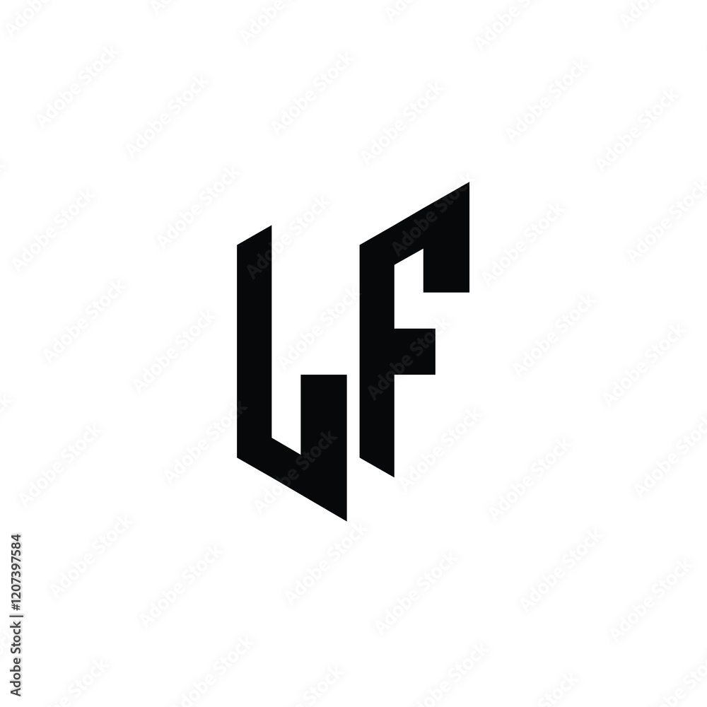 LF monogram logo design letter text name symbol monochrome logotype alphabet character simple logo LF monogram logo design letter text name symbol monochrome logotype alphabet character simple logo