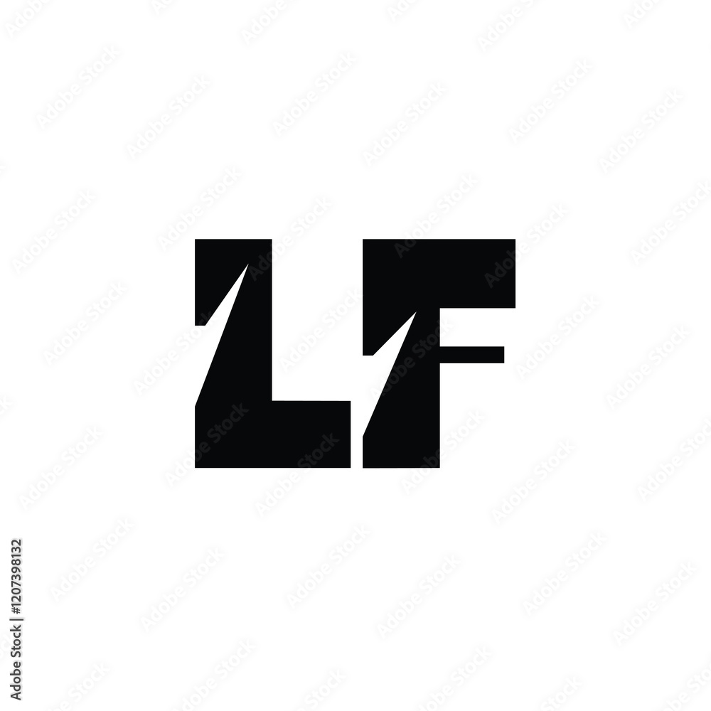 LF monogram logo design letter text name symbol monochrome logotype alphabet character simple logo LF monogram logo design letter text name symbol monochrome logotype alphabet character simple logo