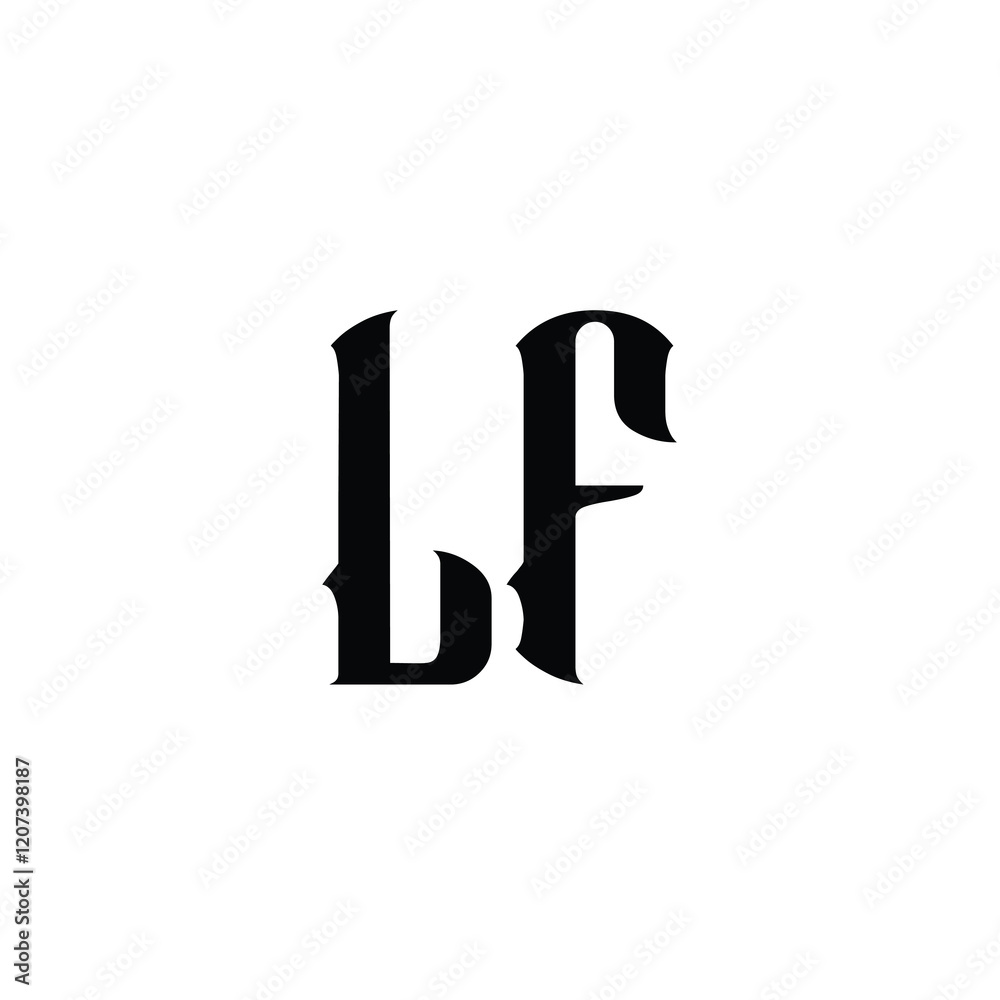 LF monogram logo design letter text name symbol monochrome logotype alphabet character simple logo LF monogram logo design letter text name symbol monochrome logotype alphabet character simple logo
