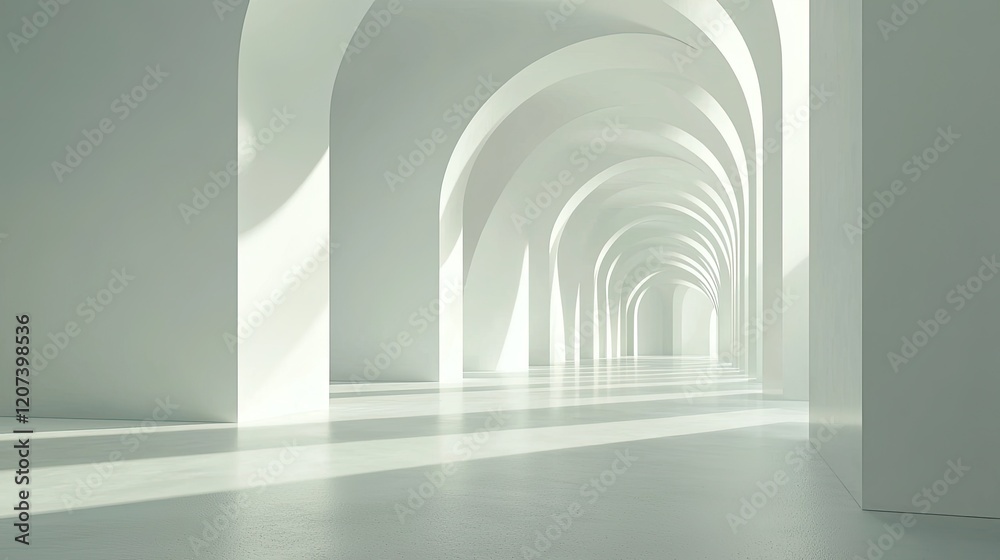 Fototapeta premium Interior empty room minimalist background