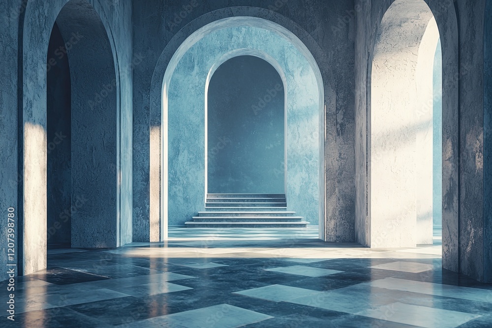 Fototapeta premium Interior empty room minimalist background