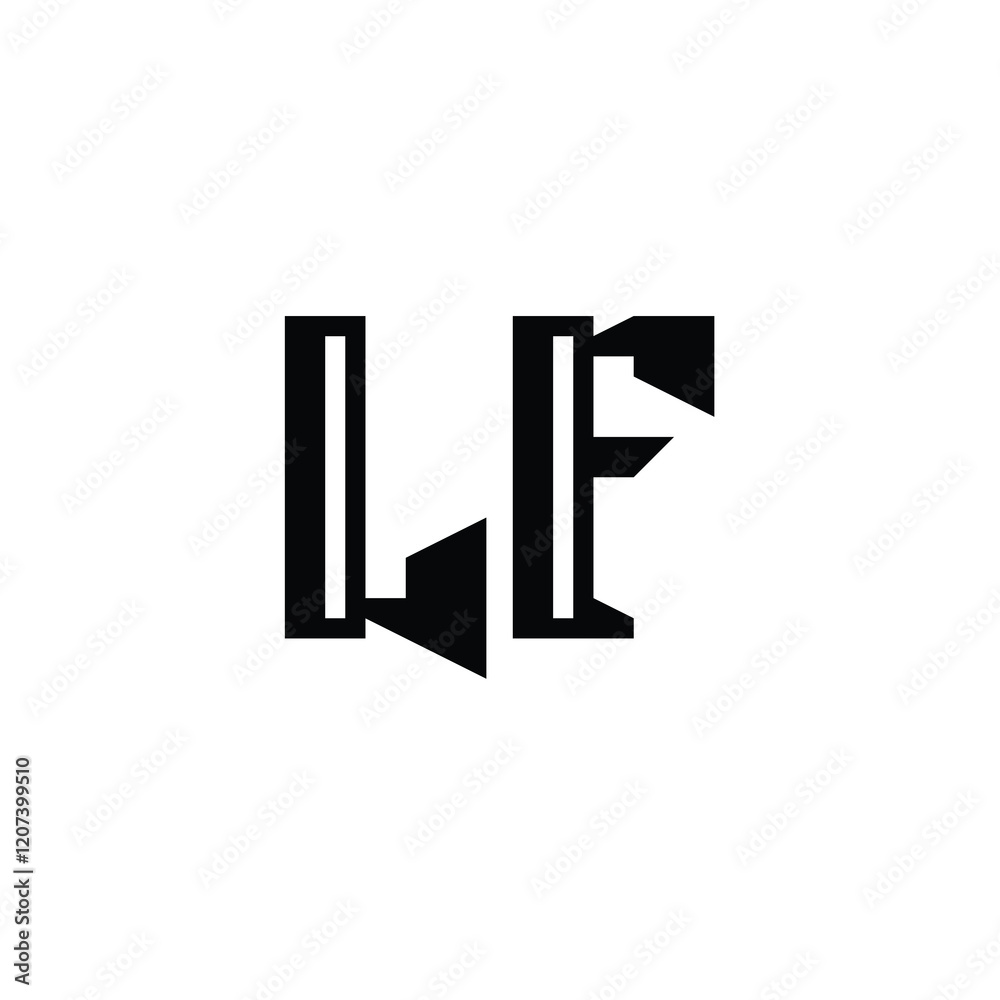 LF monogram logo design letter text name symbol monochrome logotype alphabet character simple logo LF monogram logo design letter text name symbol monochrome logotype alphabet character simple logo