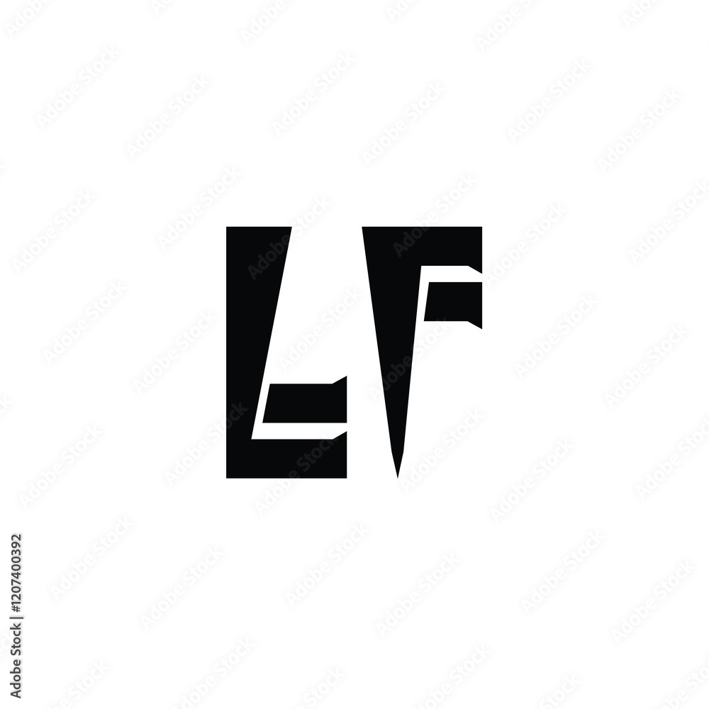 LF monogram logo design letter text name symbol monochrome logotype alphabet character simple logo LF monogram logo design letter text name symbol monochrome logotype alphabet character simple logo