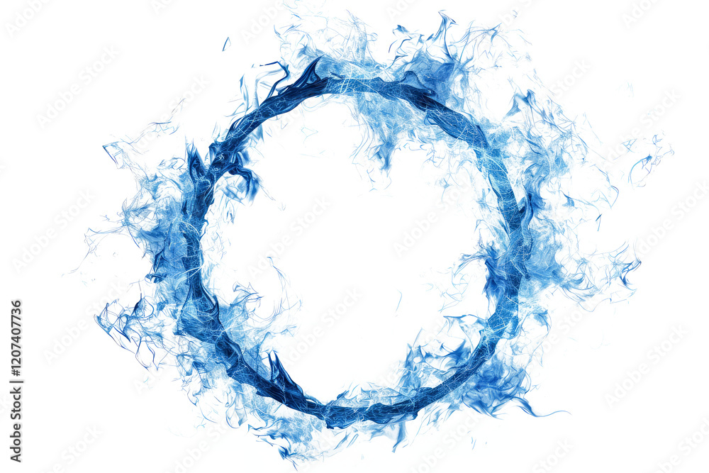 Obraz premium bonfire isolated on white.