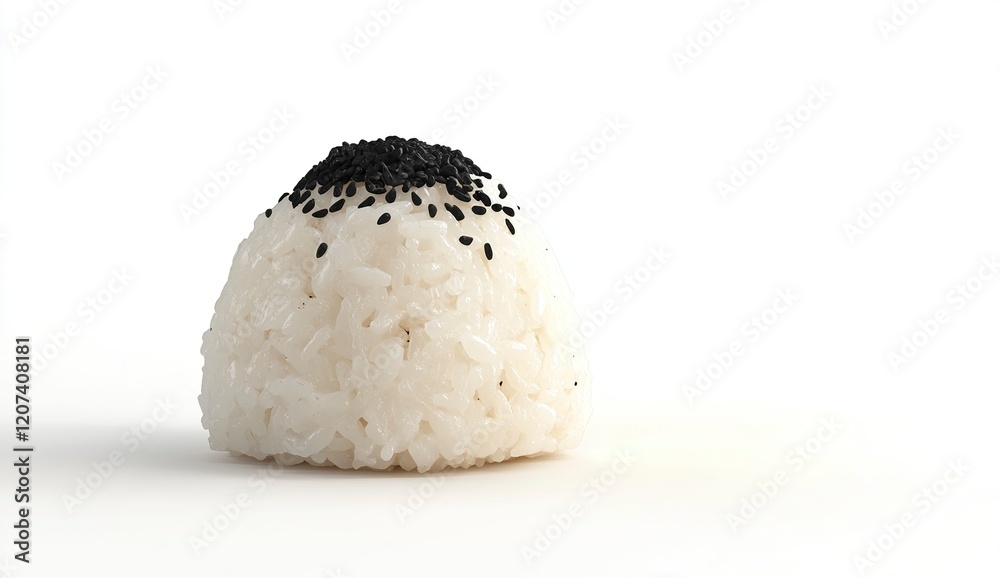 Triangular Onigiri: Sesame Rice in Seaweed Triangular Onigiri: Sesame Rice in Seaweed