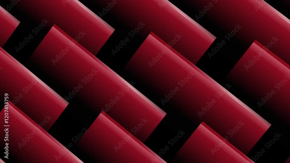 Modern Geometric Red Gradient Abstract Background Loop Animation