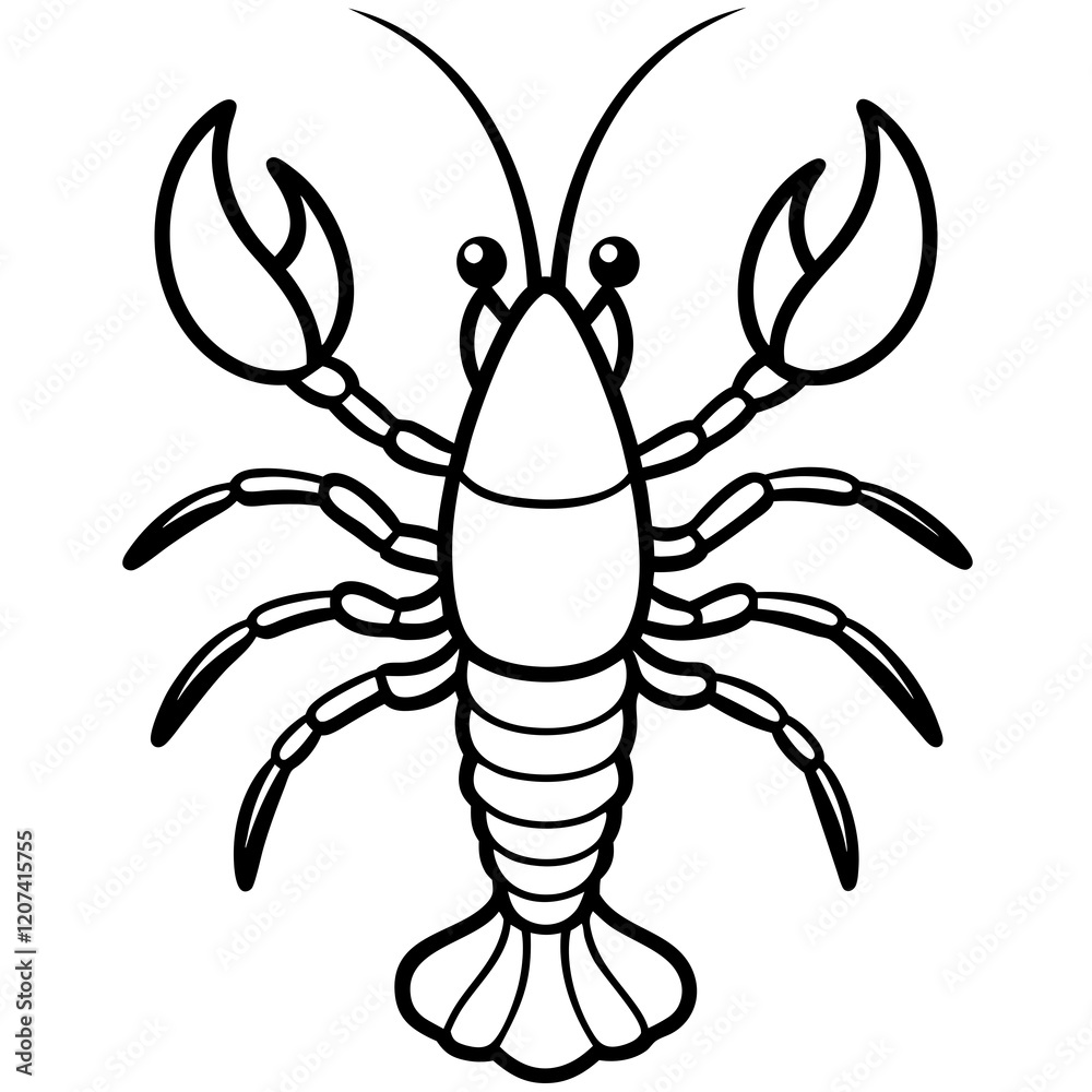 Obraz premium Minimal Lobster Design