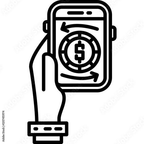 Money transfer Icon photo