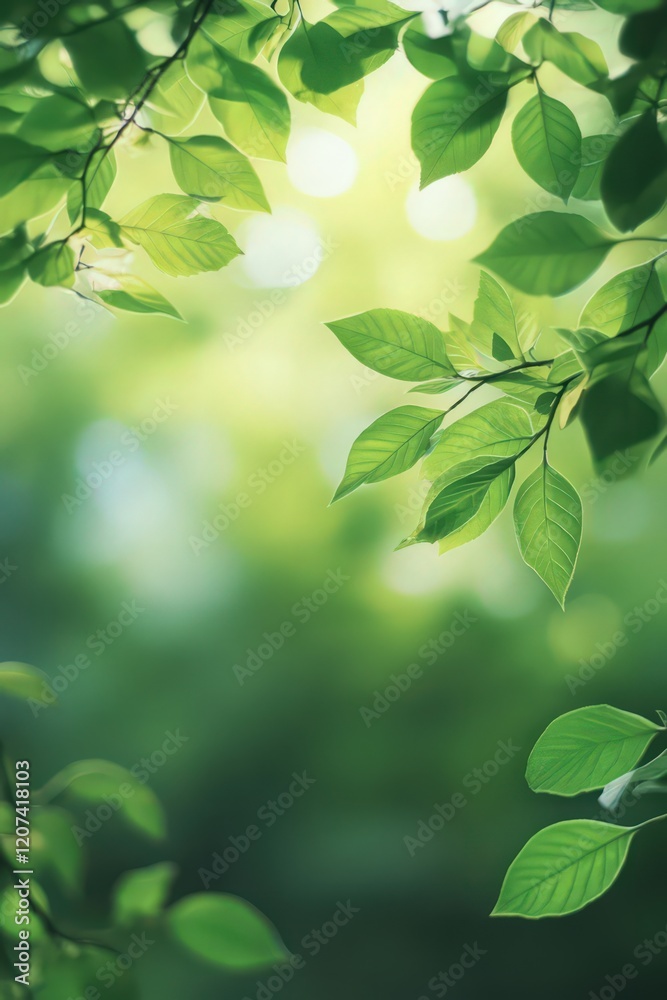 Vibrant green leaves on a blurred natural backdrop, creating a stunning creative banner with ample copy space, perfect for highlighting nature-inspired designs and messages. Vibrant green leaves on a blurred natural backdrop, creating a stunning creative banner with ample copy space, perfect for highlighting nature-inspired designs and messages.