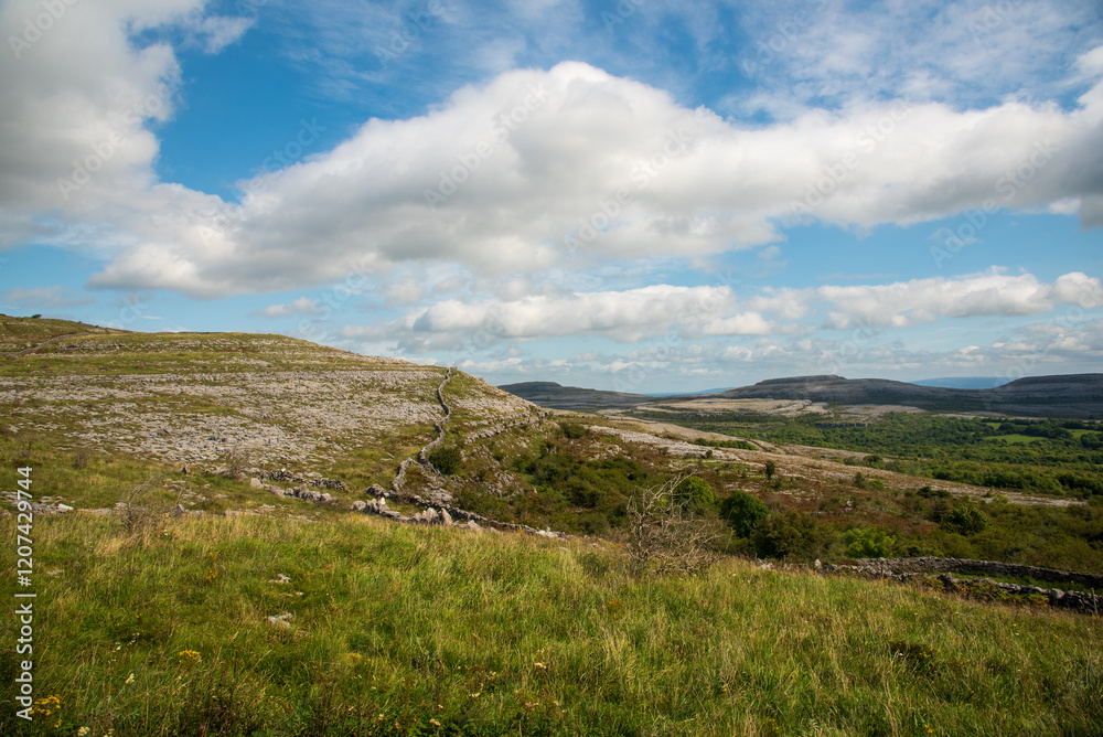 Landscape with mountains and sky Landscape with mountains and sky