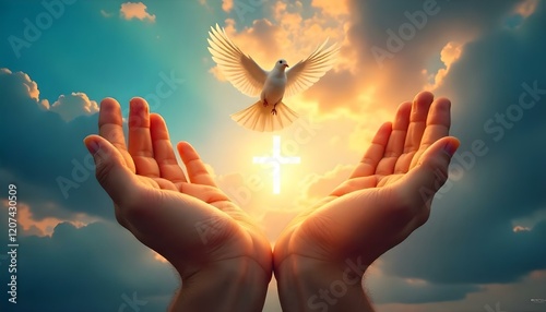 I saw the Holy Spirit come down from heaven as a dove - John 1 verse 32