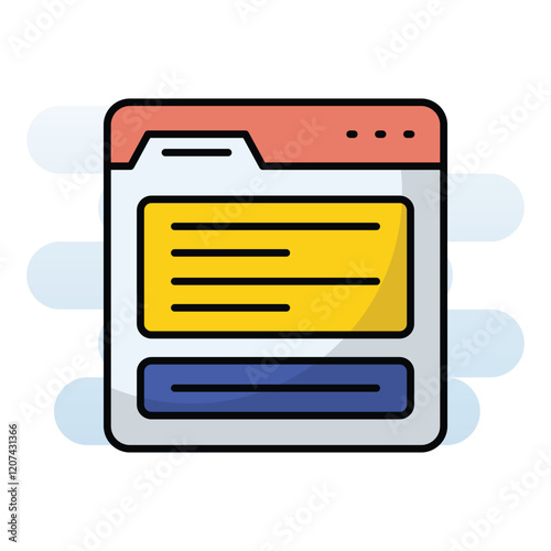 Content Writing vector icon