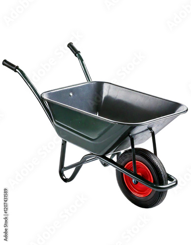 wheelbarrow isolated on transparent background