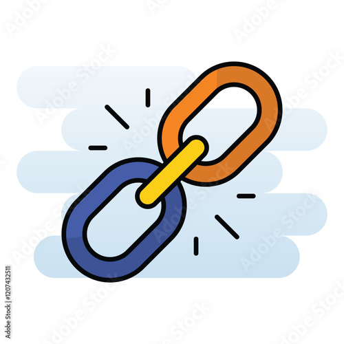 Backlinks vector icon