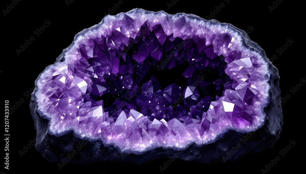 Amethyst Geode: A Purple Crystal Cave Amethyst Geode: A Purple Crystal Cave
