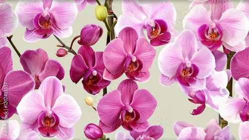 Stunning Pink Orchids for National Orchid Day or International Orchid Day: Elegant and Vibrant Flowers in a Natural Setting